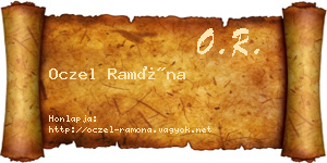 Oczel Ramóna névjegykártya